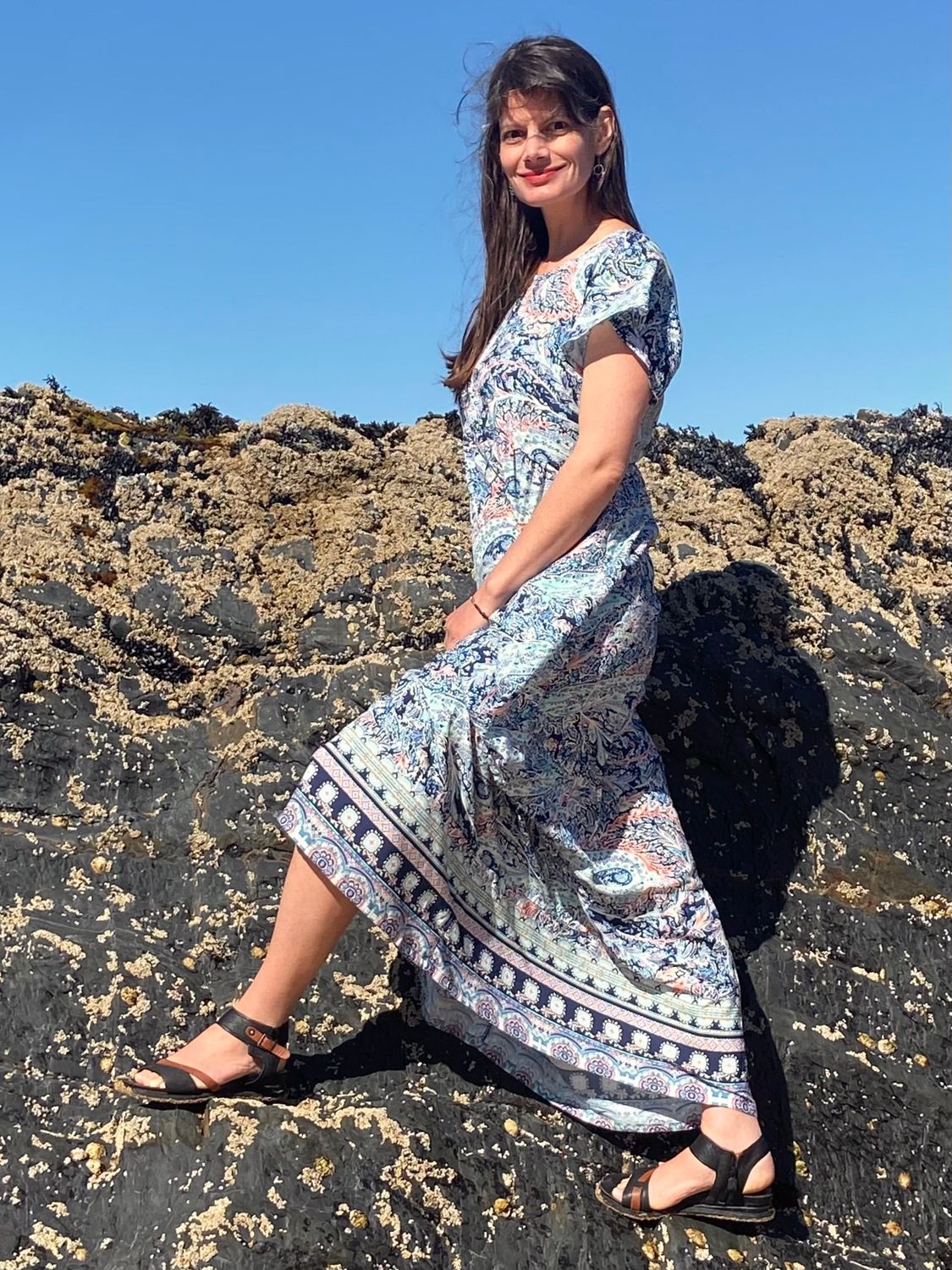 Paisleykleid Meeresrauschen