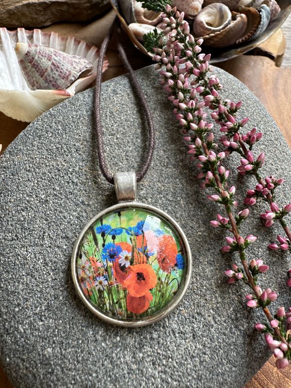 Kettenanhänger Blumenwiese
