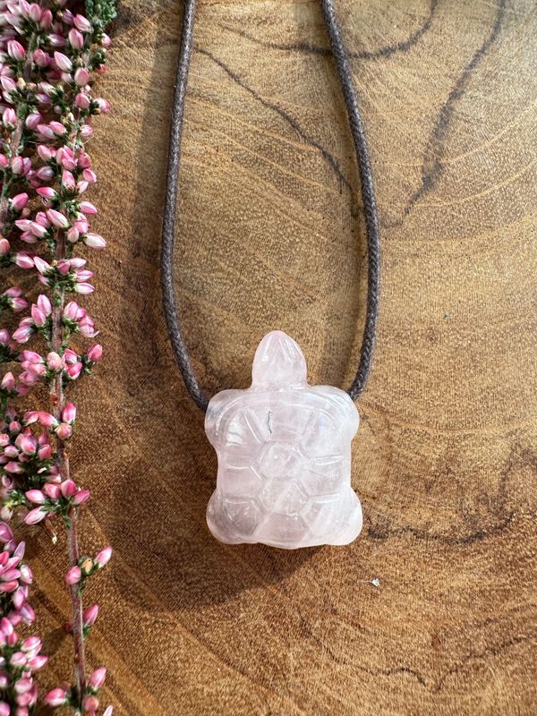 Krafttier Schildkröte Rosenquarz