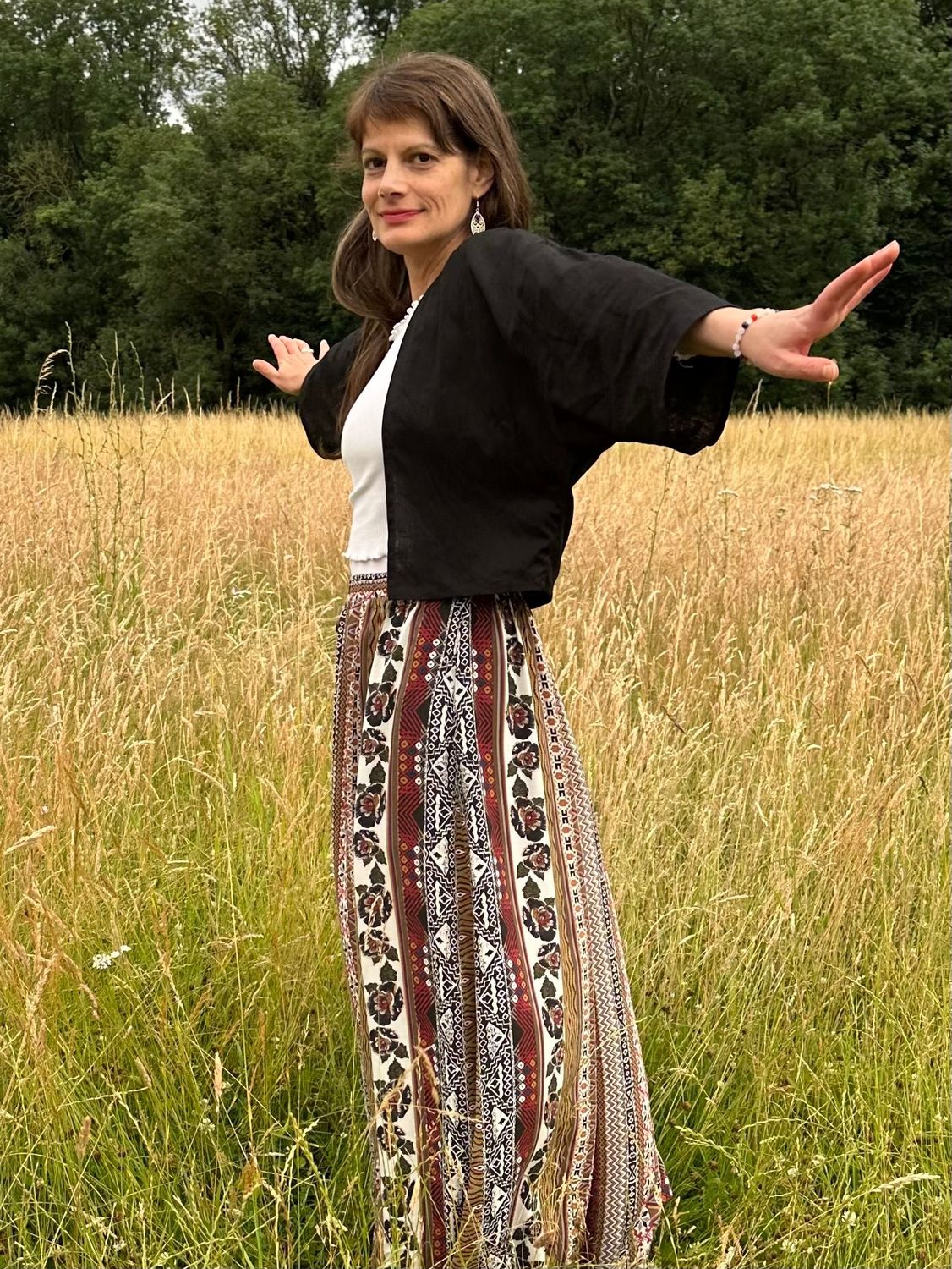 Leinen Kimono