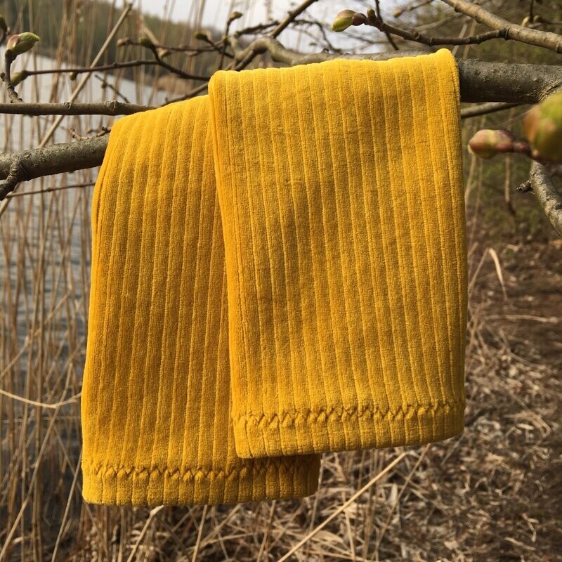 Nickicord Pulswärmer gelb