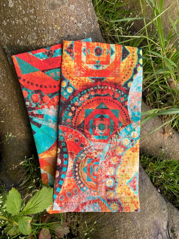 Mandala Pulswärmer vier Elemente