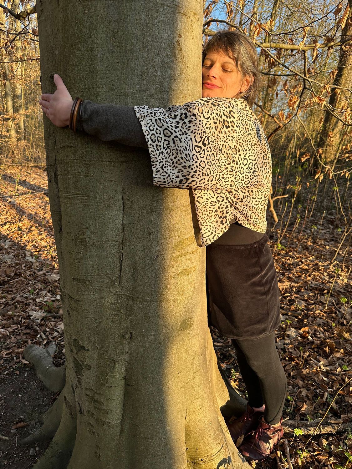 Kimono Schneeleopard + Glückstuch