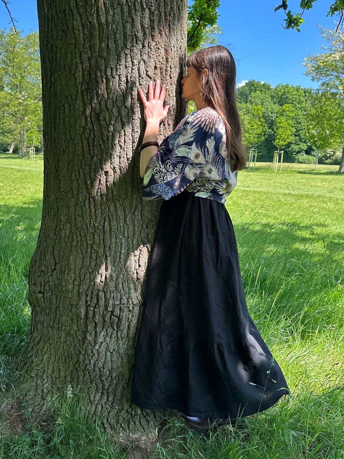 Kimono Pfau + Glückstuch