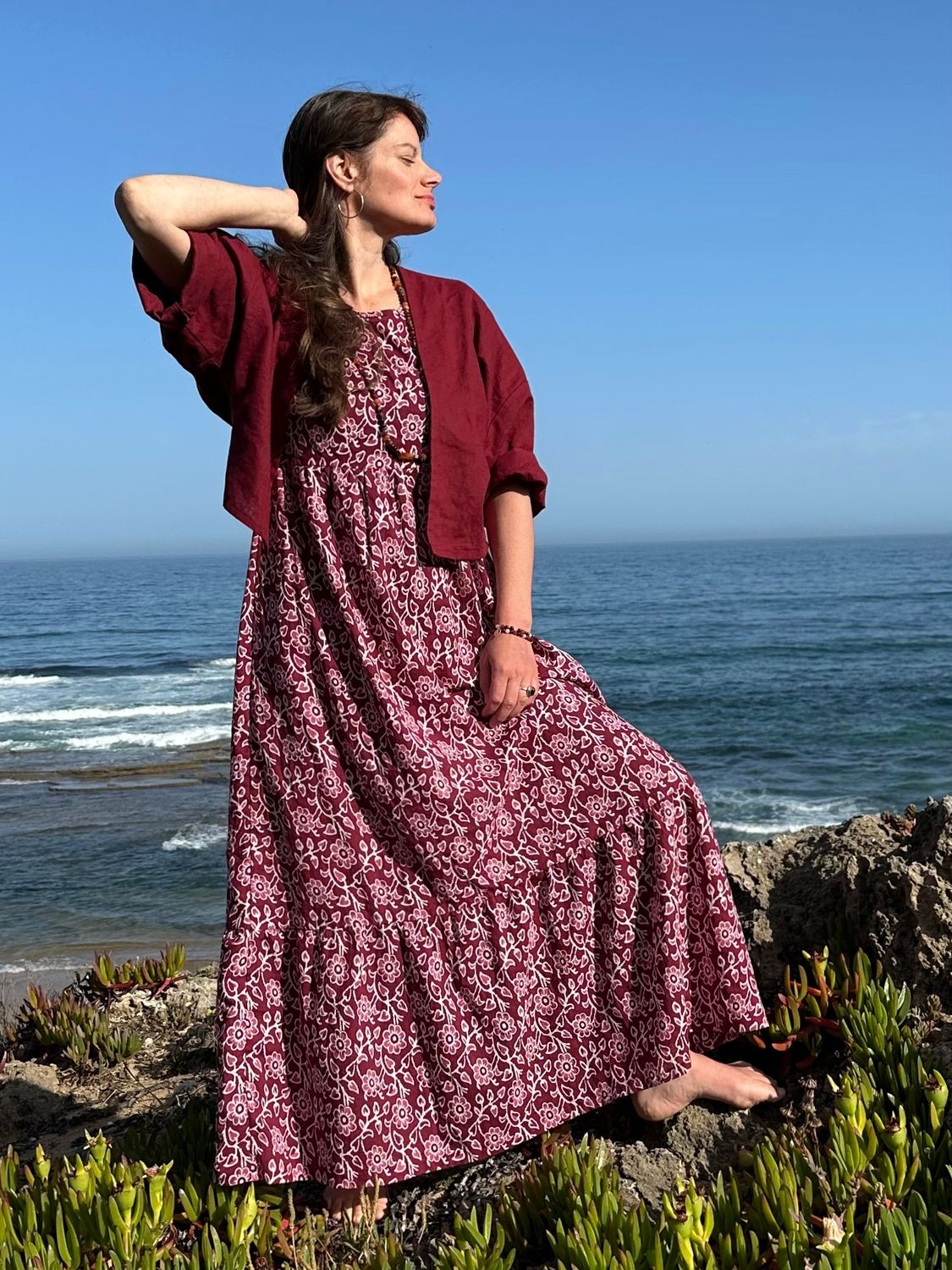 Kimono rote Erde Kimono rote Erde