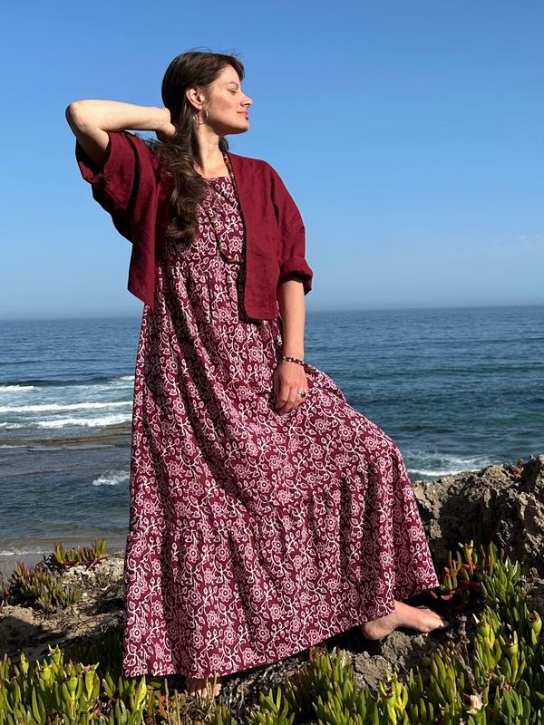 Kimono rote Erde