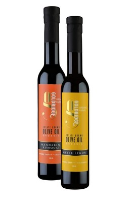 Citrus Oil Gift Set - Mandarin Kumquat + Meyer Lemon, ORGANIC CA Olive Oil