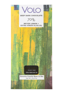 Volo x Gold Ridge Organic Farms Arbequina EVOO | 70% Dark Chocolate W/ Candied Meyer Lemon