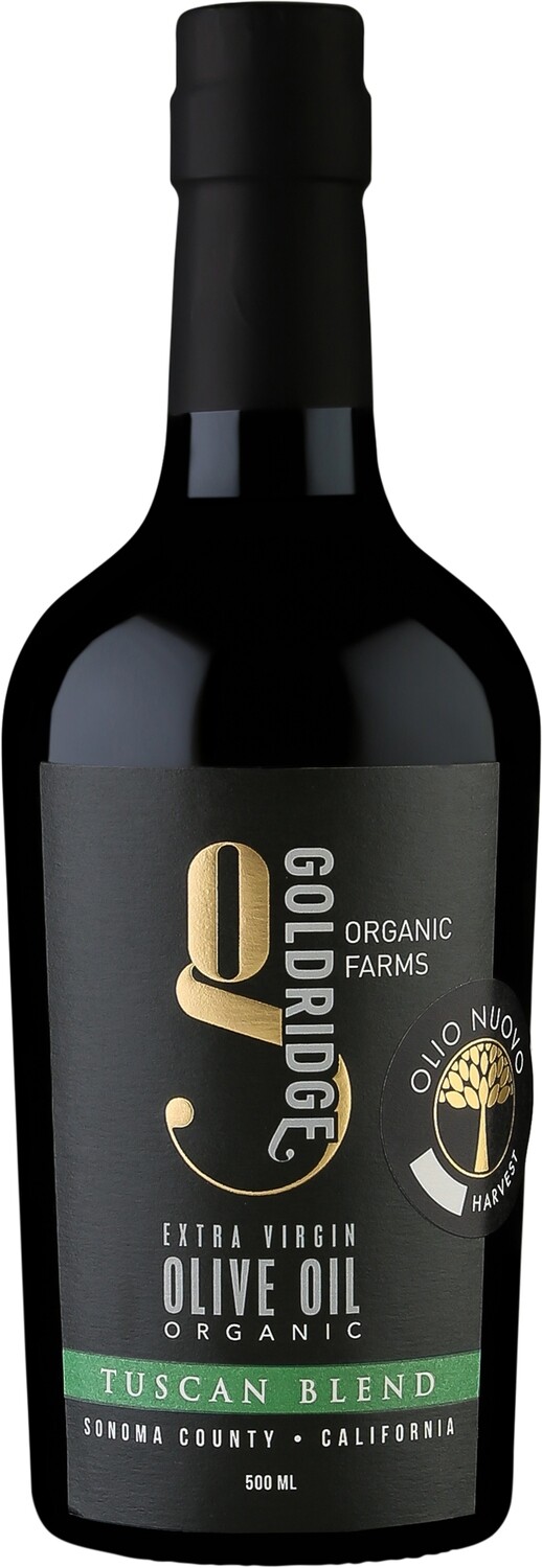 OLIO NUOVO Tuscan Blend 500 ML | NEW Harvest ORGANIC California Olive Oil
