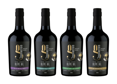 OLIO NUOVO 4 500 ML Bottle Sampler | NEW HARVEST ORGANIC CA Olive Oil