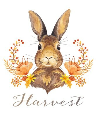 Woodland Watercolors: "Harvest" Rabbit Fall Printable