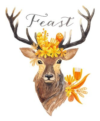 &quot;Feast&quot; Deer Fall Printable