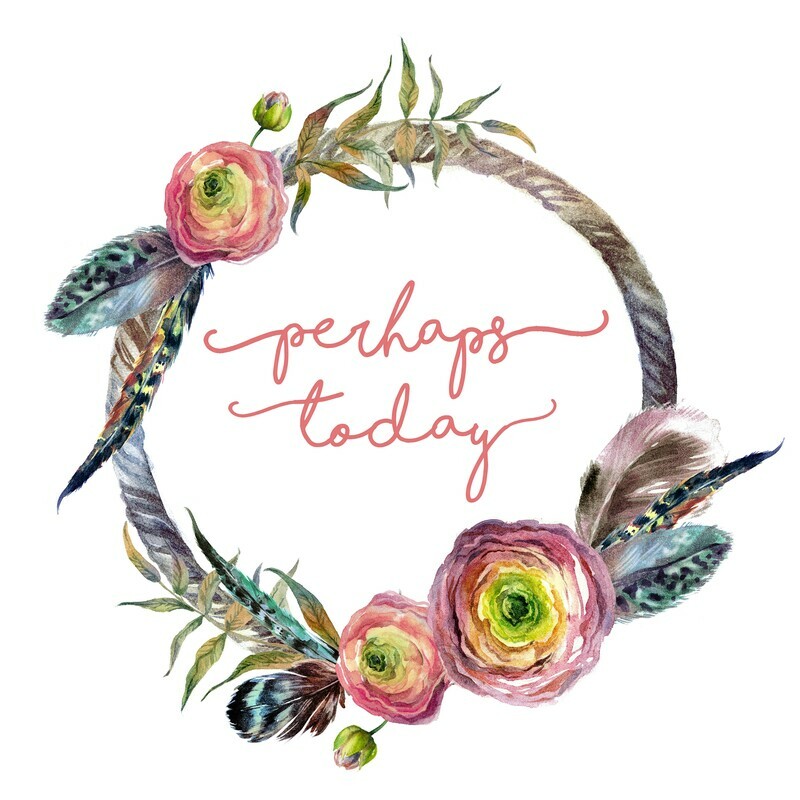 &quot;Perhaps Today&quot; Watercolor Ranuncula Free Printable
