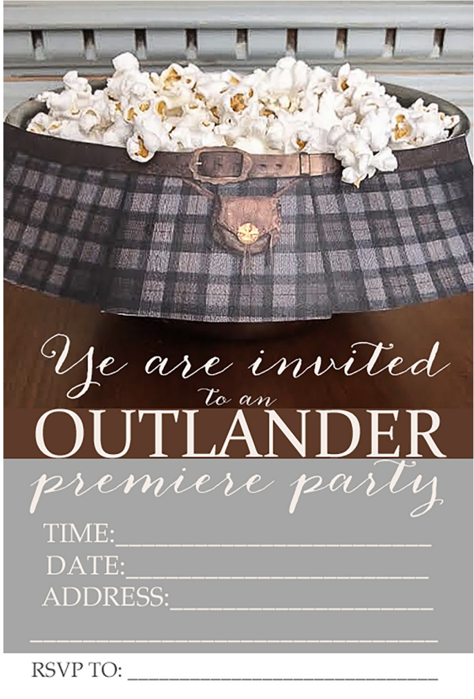 Outlander Premiere Party Invitations Free Printables