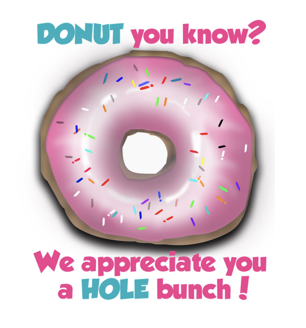 Donut Teacher Appreciation Printable