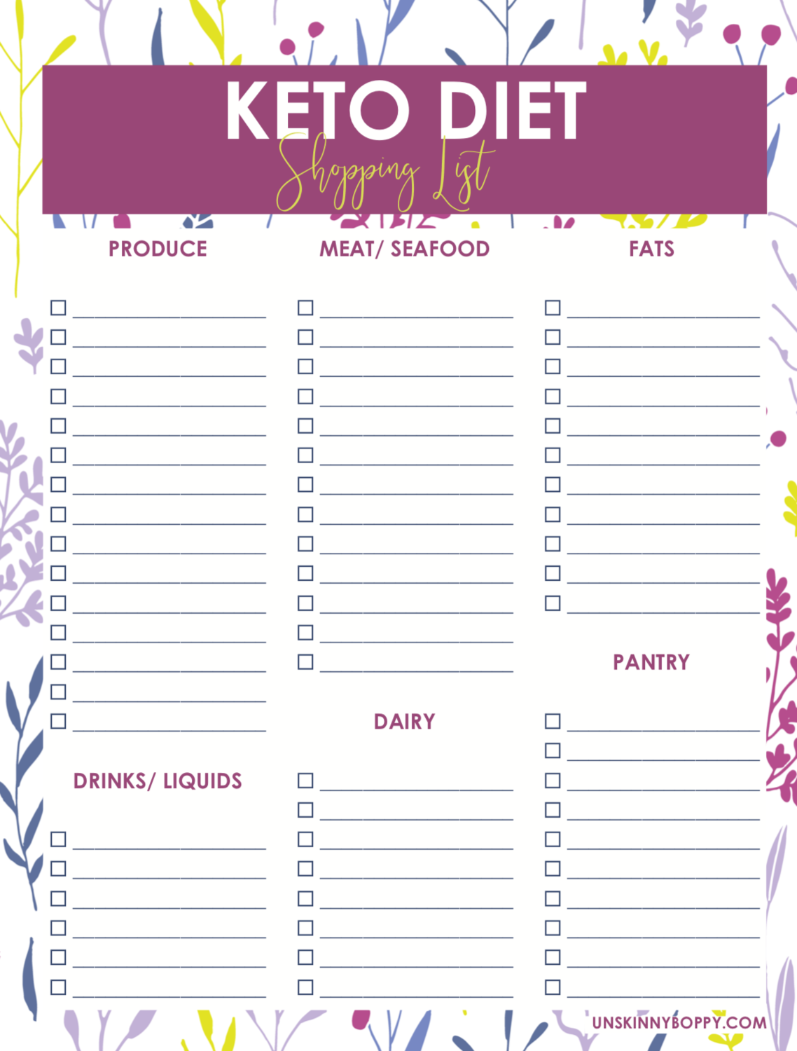 keto diet journal and recipe planner