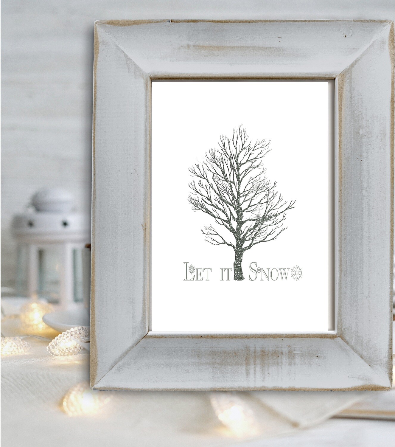 Let It Snow Free Christmas Printable