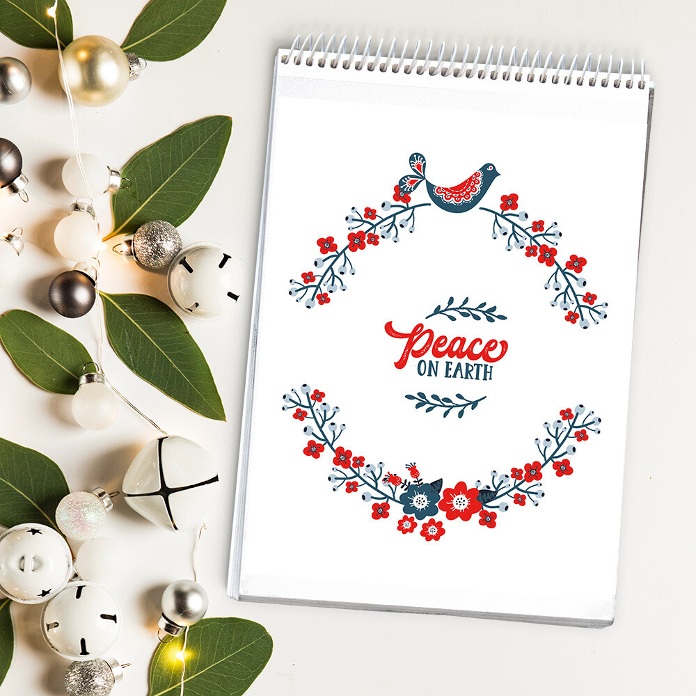 Peace on Earth Free Christmas Printable {Nordic Style}