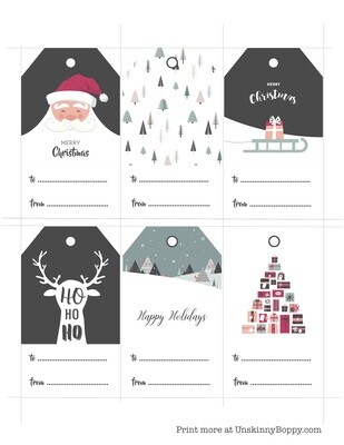 Christmas Gift Tags Free Printable