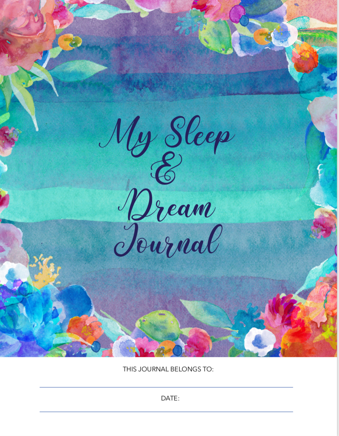 Sleep Tracker & Dream Journal Free PDF Printable