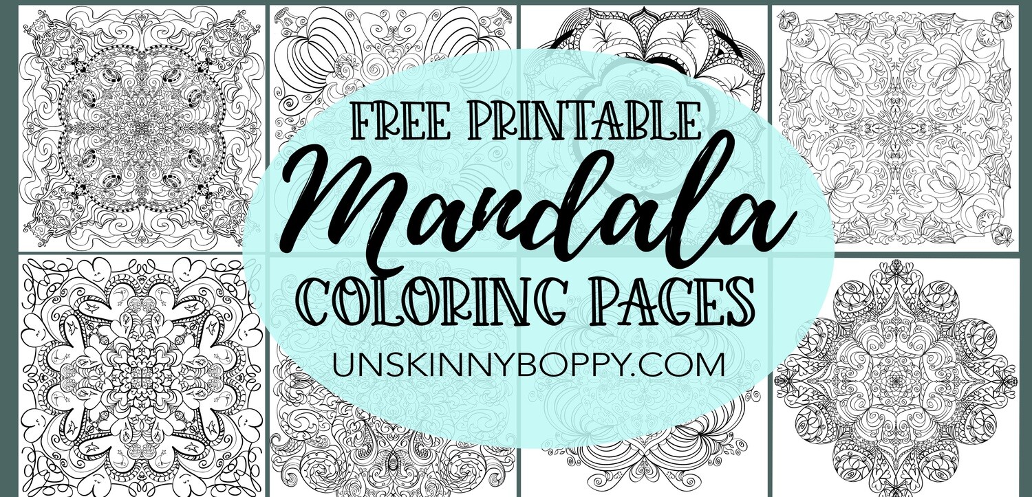 Mandala Adult Coloring Books- Free Printable Pages