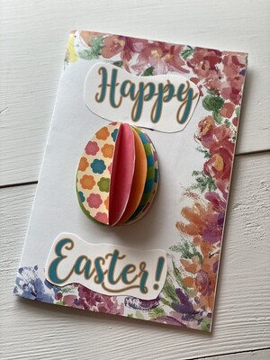 DIY Easter Card with 3D Popup Egg