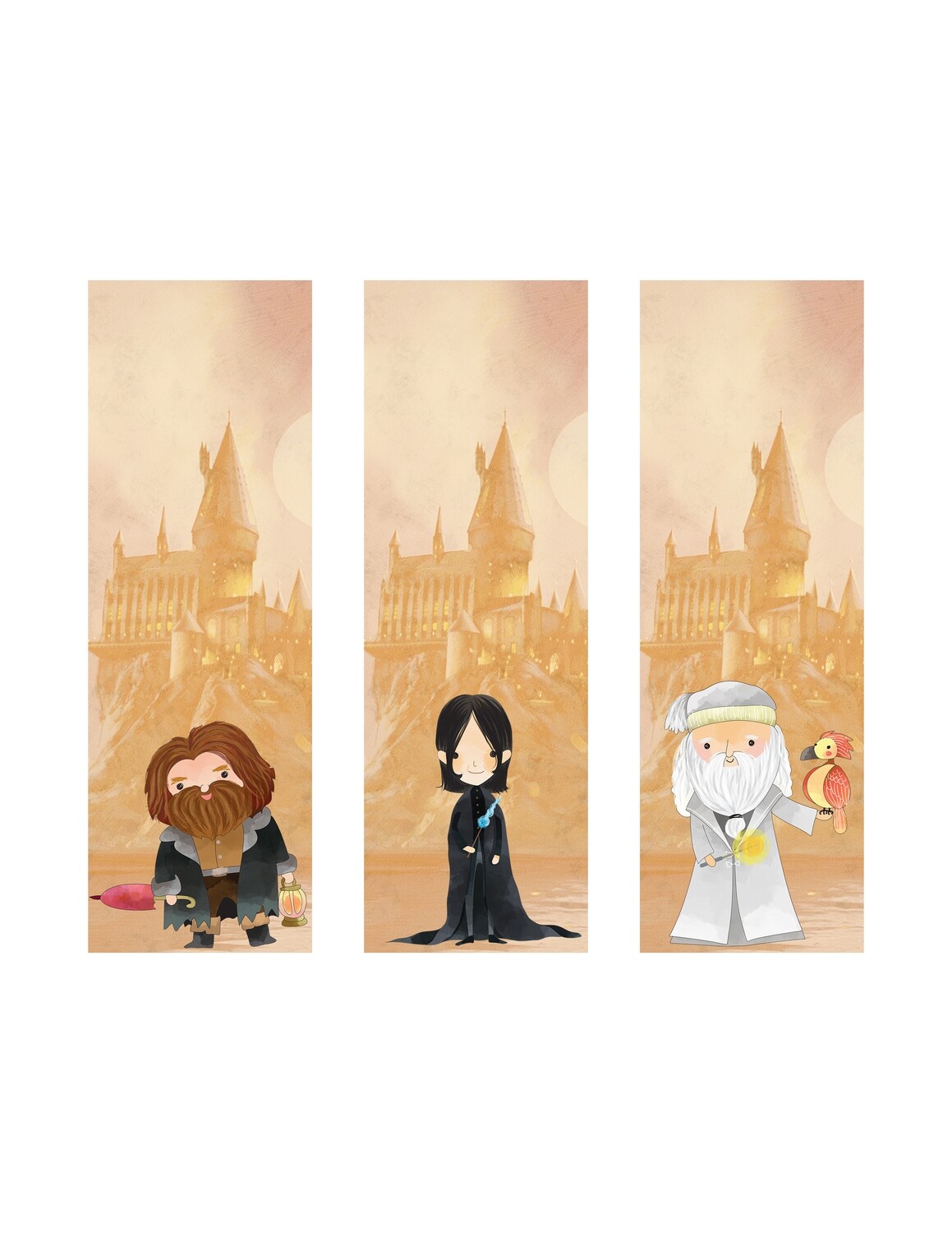 cute harry potter character bookmarks free printables perfect for summer reading