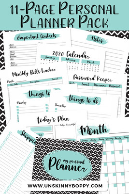 My Personal Planner! Daily~Weekly~Monthly Planner with To-Do List, Grocery Lists, Password Tracker and lots more!