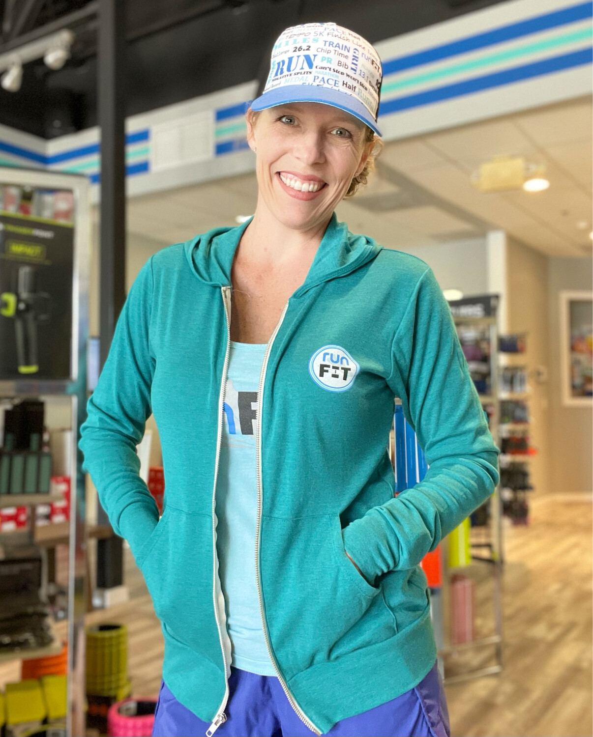 runFIT Unisex Triblend Full Zip Hoodie