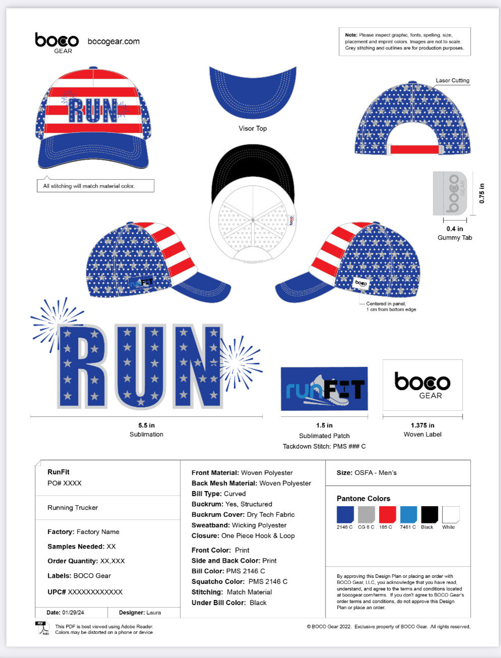 RUN USA Running Trucker