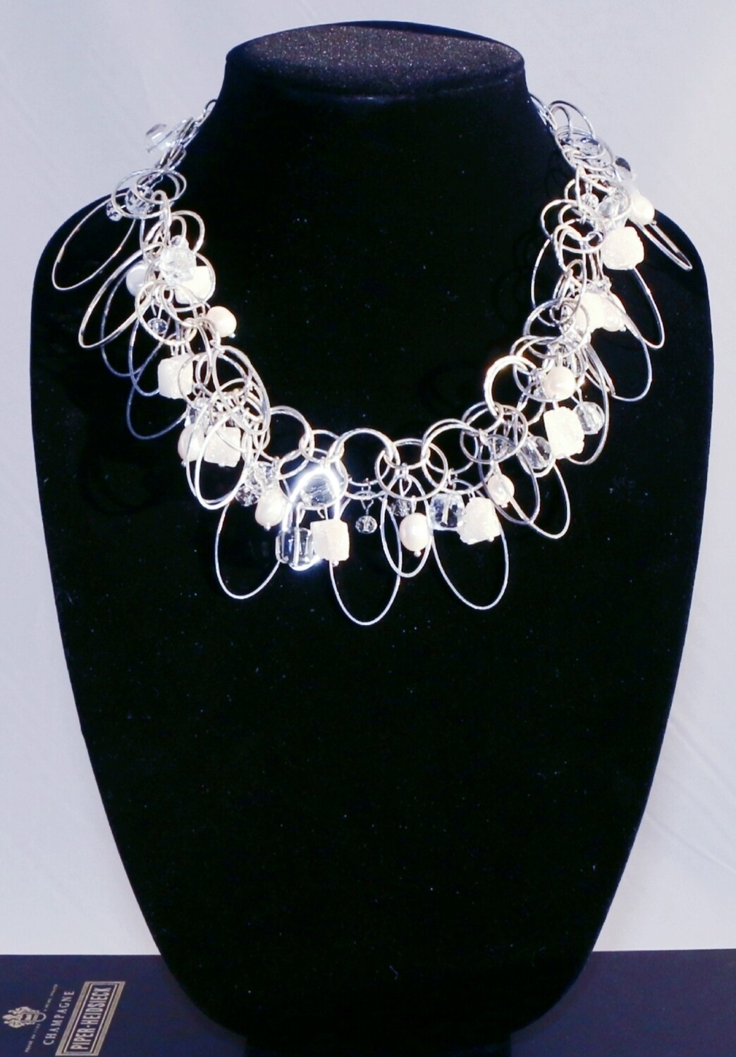 Pearls &amp; Ice Stone Necklace