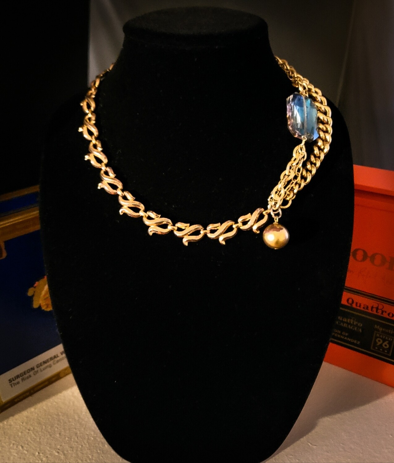 Blue Ice French Choker