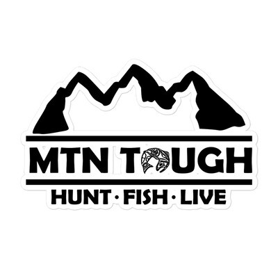 MTN Tough Hunt Fish Live Vinyl Sticker