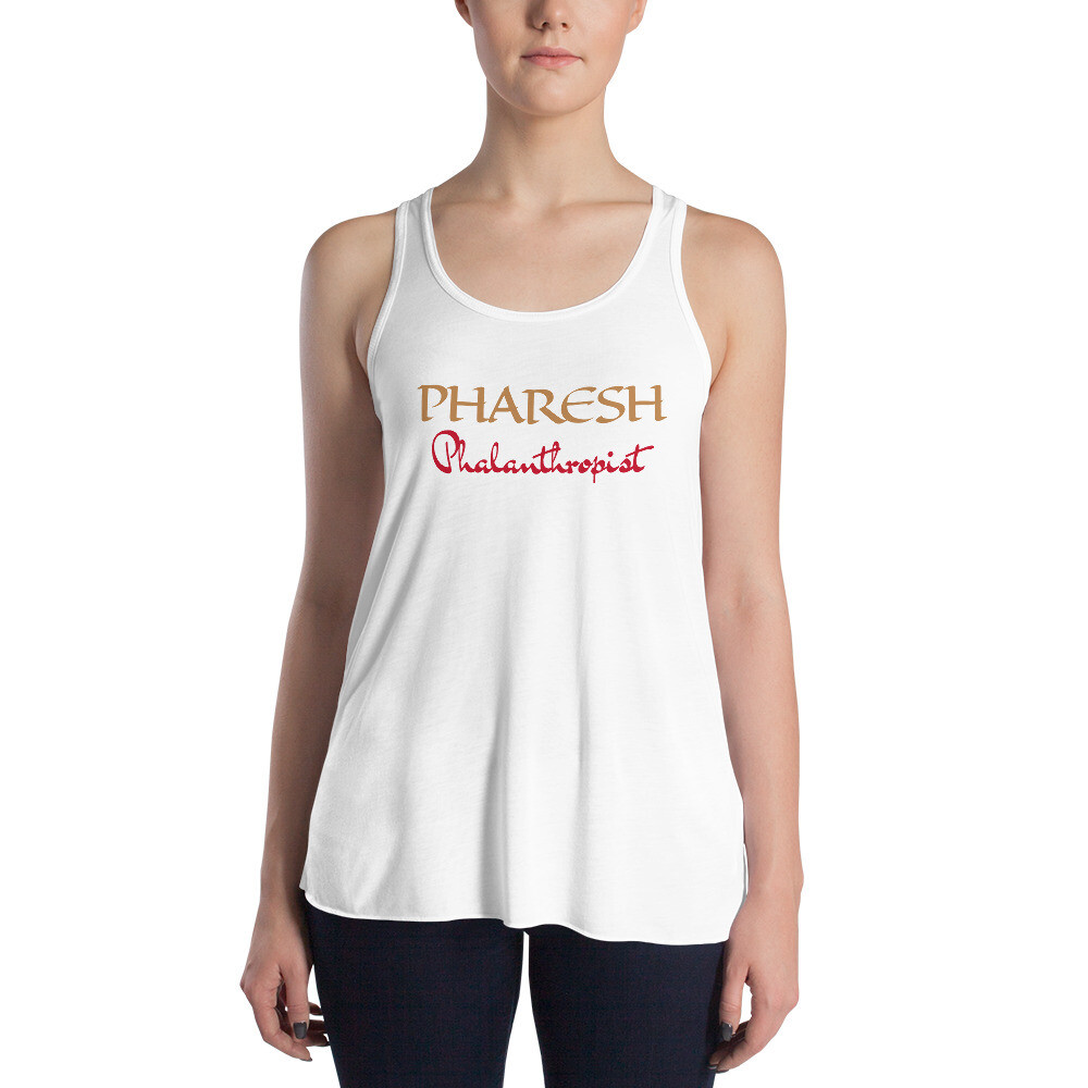 PHARESH Women&#39;s Flowy Racerback Tank (Multiple Colors), Color: White, Size: XS
