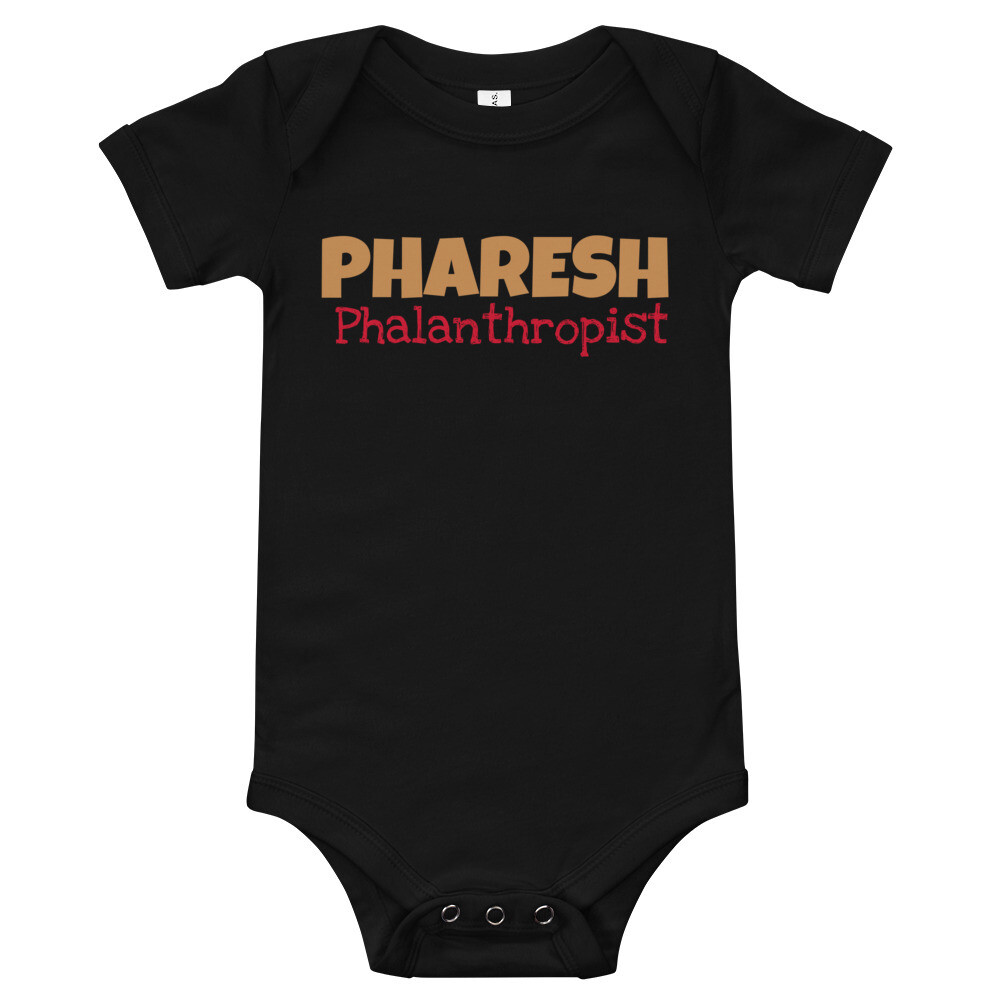 PHARESH Onesie (Multiple Colors), Color: Black, Size: 3-6m