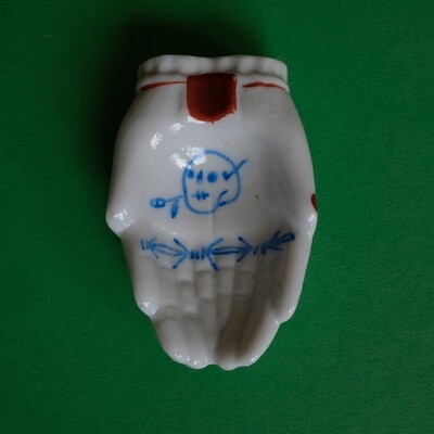 #48 - Small hand painted vintage Japanese ashtray​ by Bruno Levy