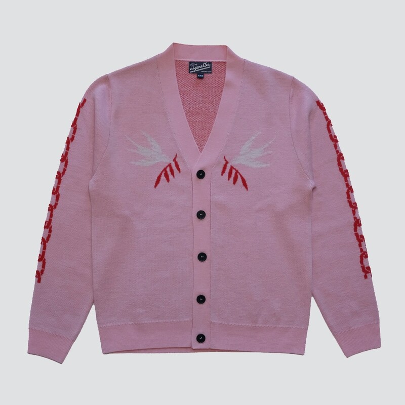 PINK NEVER LET ME GO OVERSIZED SOUVENIR CARDIGAN // PRE-ORDER