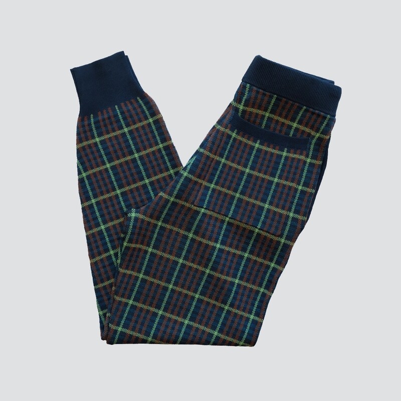 GREEN OVERSIZED SQUARES  JOGGERS // PRE-ORDER