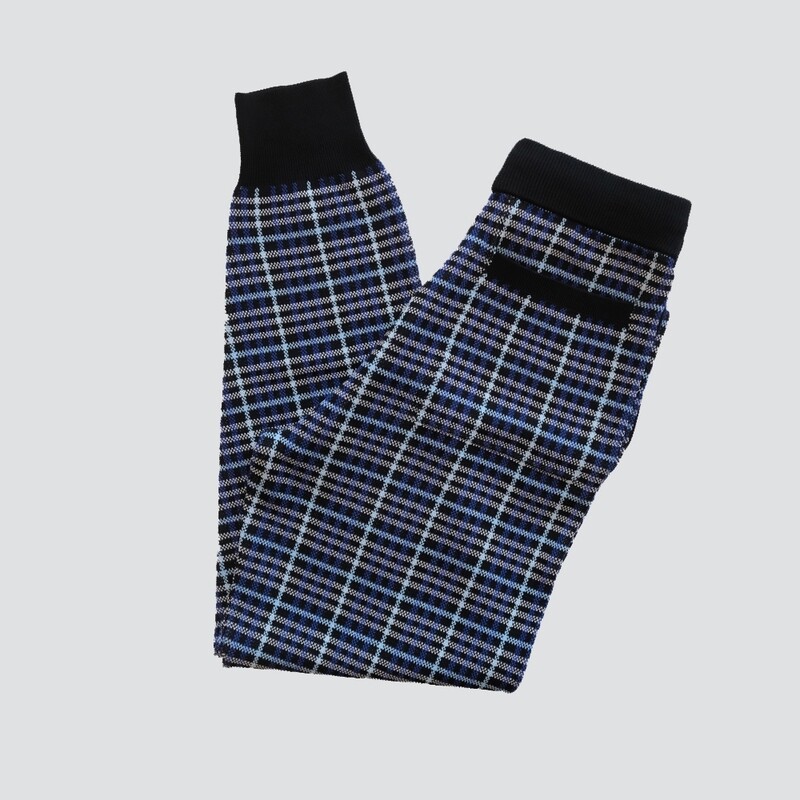 BLUE OVERSIZED SQUARES  JOGGERS // PRE-ORDER