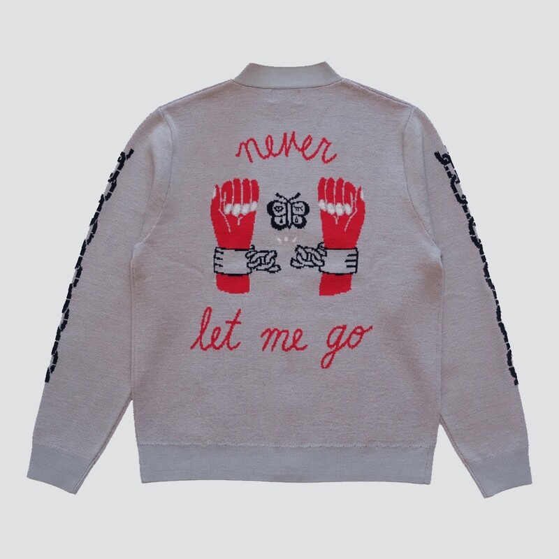 STONE NEVER LET ME GO OVERSIZED SOUVENIR CARDIGAN // PRE-ORDER