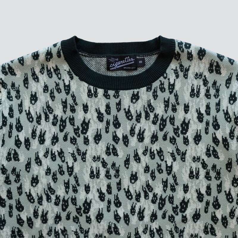 GREEN DEVIL COTTON CREWNECK SWEATER // PRE-ORDER