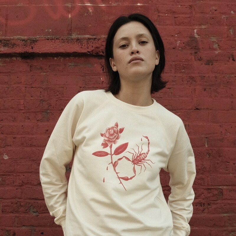 RED SCORPION LIGHTWEIGHT FRENCH TERRY RAGLAN SWEATSHIRT - LIMITED EDITION OF 12