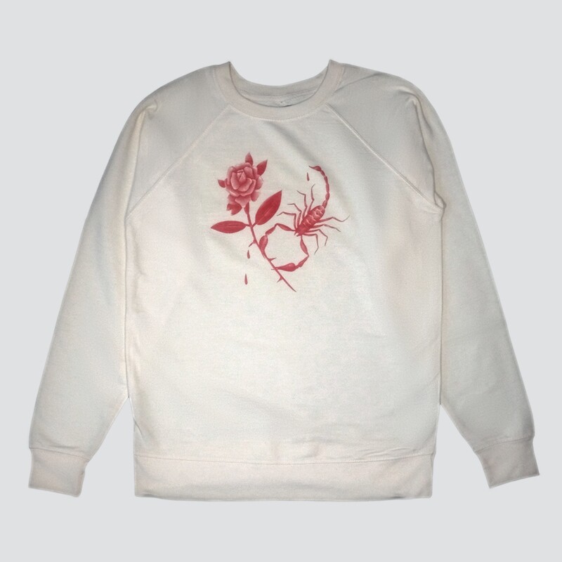 RED SCORPION LIGHTWEIGHT FRENCH TERRY RAGLAN SWEATSHIRT - LIMITED EDITION OF 12