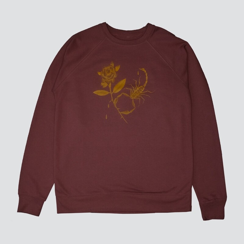 GOLD SCORPION LIGHTWEIGHT FRENCH TERRY RAGLAN SWEATSHIRT - LIMITED EDITION OF 12