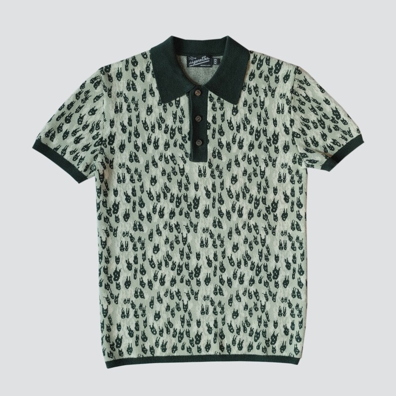 GREEN DEVIL HEAVY COTTON POLO // PRE-ORDER