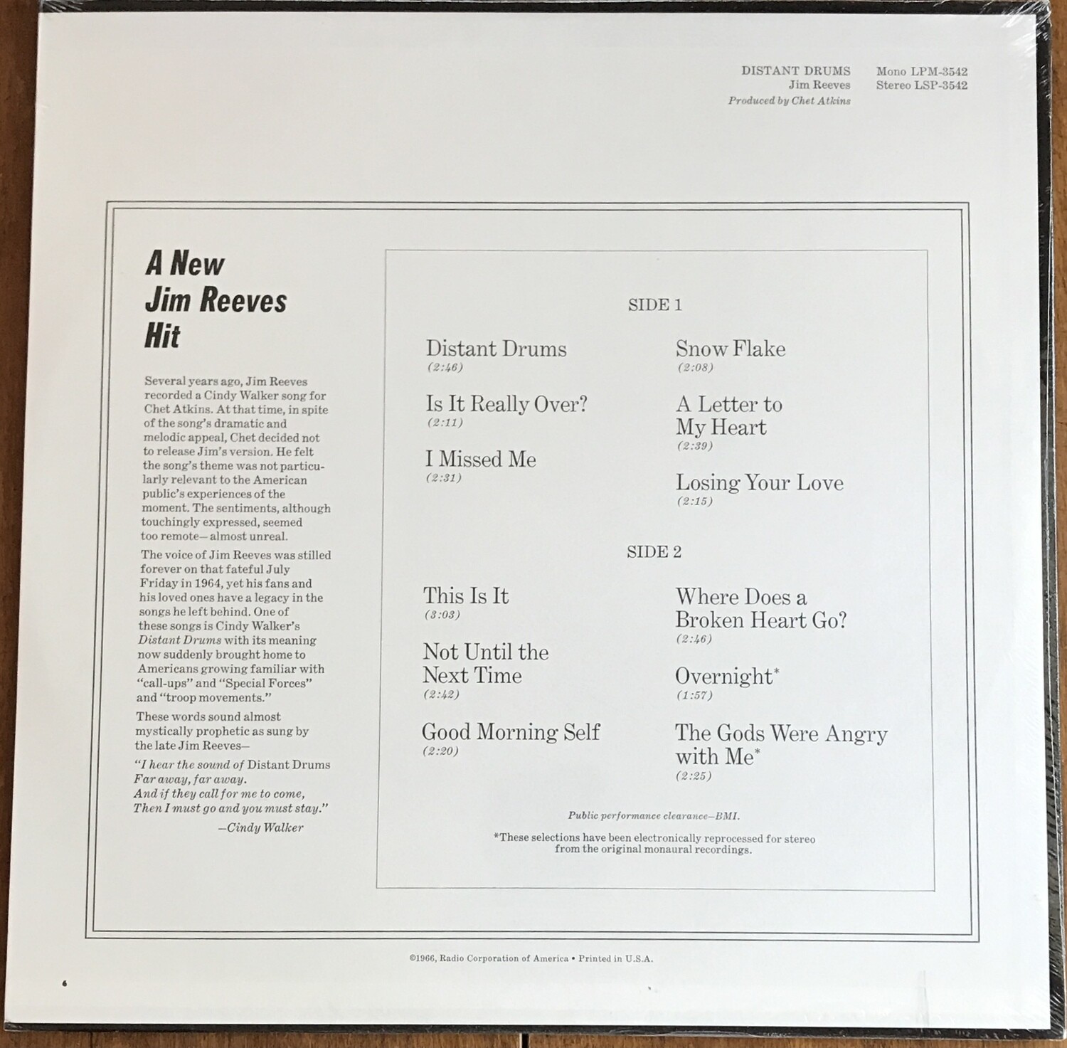 Jim Reeves Distant Drums Mono UK(英)盤 LP NS01MzY4LmpwZWc.jpeg