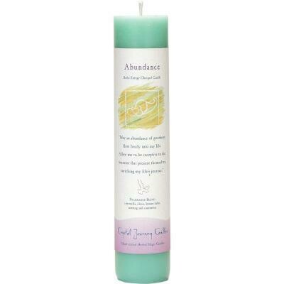 Reiki Herbal Pillar Candle - Abundance 7" Reiki Herbal Pillar Candle - Abundance 7"