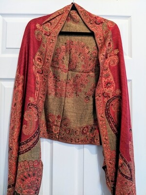 Pashmina - Red and Gold