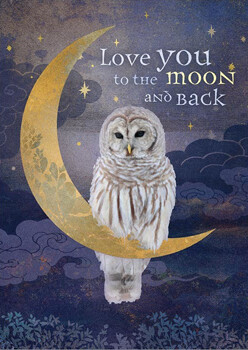 Greeting Card - Love You To The Moon