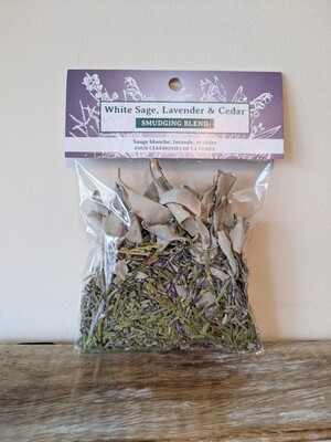 White Sage, Lavender and Cedar Cleansing Blend